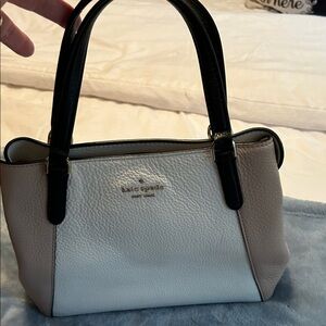 Kate Spade Black and Cream Satchel